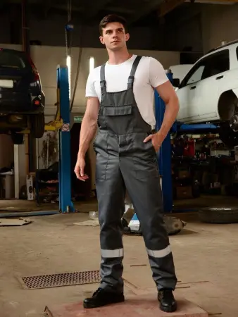 Костюм ТЕХНИК-2 СОП с ПК (серый/красный)