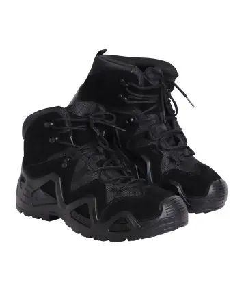 Ботинки СИРИУС-ДОЗОР ПУ-Нитрил замша (черный)