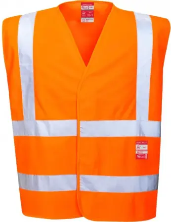 Жилет PORTWEST FR75 с огнестойкой отделкой сигнальный (оранжевый)