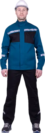 Куртка СТРОНГ ИМПОРТ (бирюзовый/черный)