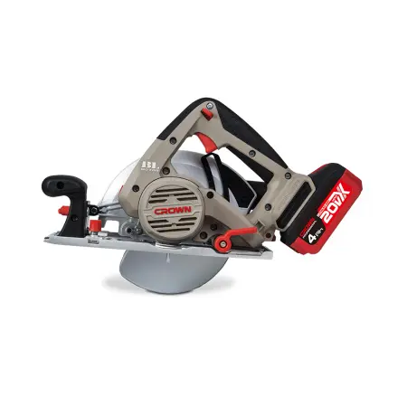 Аккумуляторная дисковая пила BL CROWN CT25002-165HX-4 BMC 20В B3+ 2х4.0Ач 4800об/мин