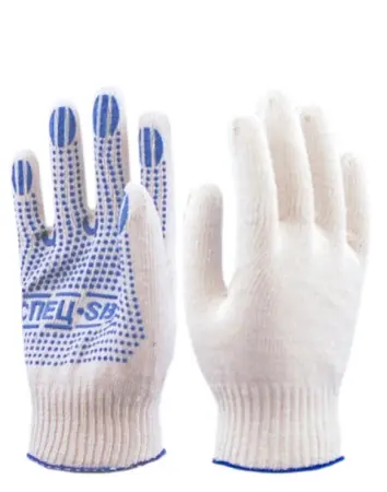 Перчатки х/б 10 с ПВХ СПЕЦ-SРB