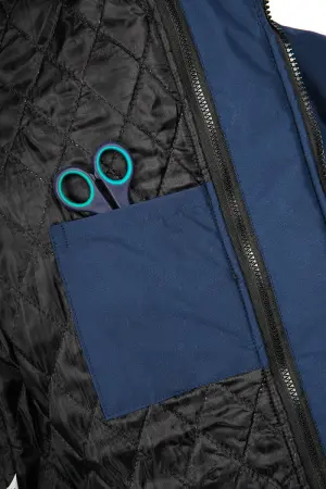 Костюм БАРРИК-2 СОП зимний с ПК (т.синий/васильковый)