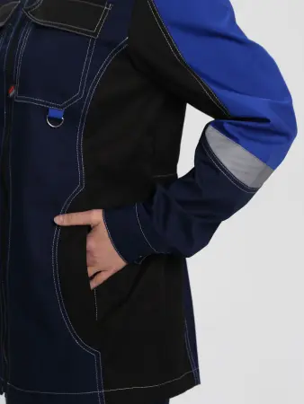 Костюм ФОРМУЛА-1 IMP женский с БР (т.синий/васильковый/черный)