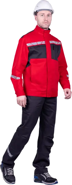 Куртка СТРОНГ ИМПОРТ (красный/серый)