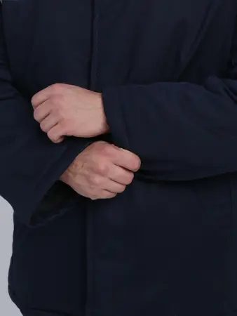 Костюм сварщика ВЕЛДСВАР-СОП зимний 1 кл.защиты с БР (т.синий/красный)