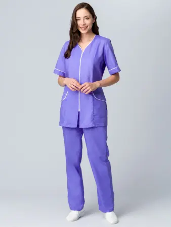 Костюм ВЕРА женский (сиреневый/белый)