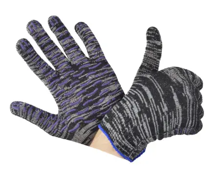 Перчатки х/б ЛЮКС Березка ПВХ-волна 10кл ОТГРУЗКА КРАТНО 10 ПАР