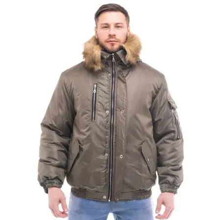 Куртка АЛЯСКА зимняя короткая (хаки)