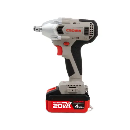 Аккумуляторный ударный гайковерт CROWN CT22015HX-4 TB 20В B3+ 2х4.0Ач 320Нм