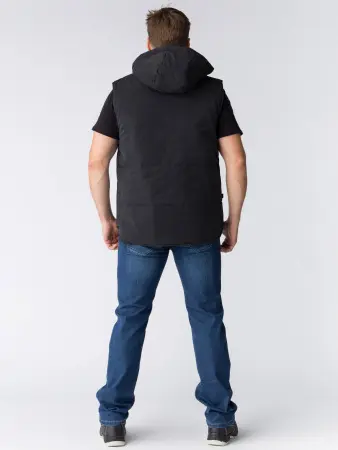 Жилет РЕСПЕКТ зимний с капюшоном (черный)