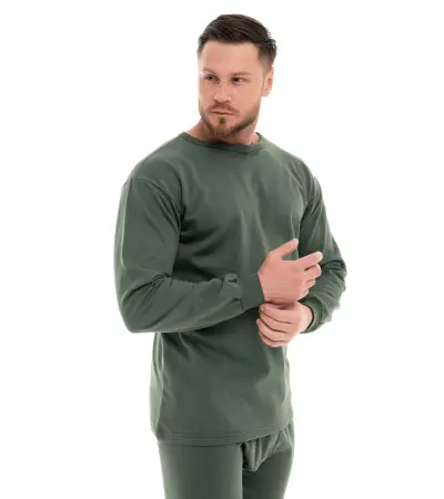 Белье нательное с начесом (олива)