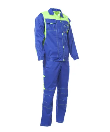 Костюм ВЕСТА женский с БР (васильковый/лимонный)