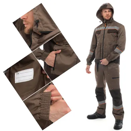 Костюм БЕРГЕН с БР (бежевый/т.коричневый)