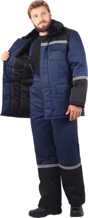 Костюм ЗИМА зимний СОП с БР (т.синий/чёрный) Костюм ЗИМА зимний СОП с БР (т.синий/чёрный)