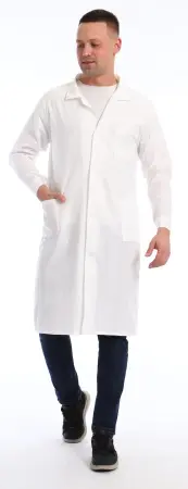 Халат медицинский Бязь ГОСТ (белый) мужские медицинские