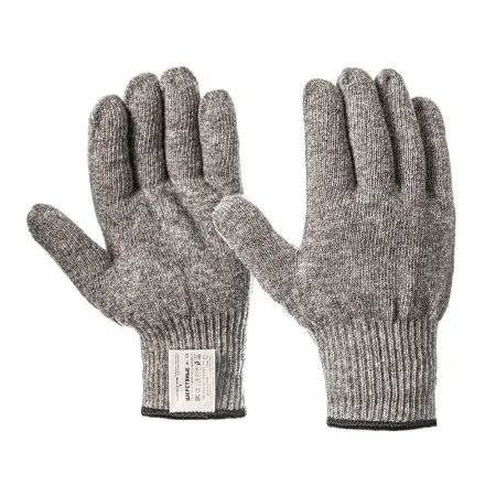 Перчатки шерстяные одинарные 10 класс (серый)