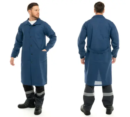 Халат ИТР бязь (синий)