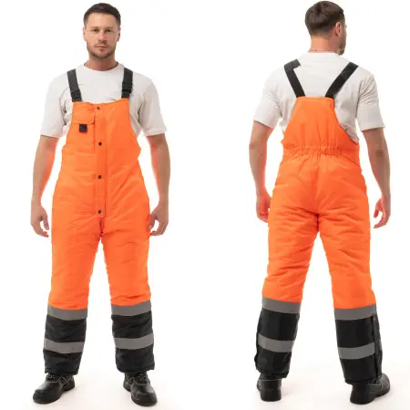 Костюм МЕТЕО зимний с ПК (оранжевый/черный)