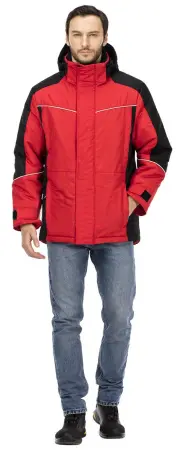 Куртка КОРСАР зимняя (красный/черный)
