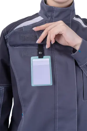 Куртка ТУРБО SAFETY женская (серый/т.серый)