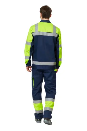 Костюм ИЛИОН сигнальный с БР (желтый/т.синий) Костюм ИЛИОН сигнальный с БР (желтый/т.синий)