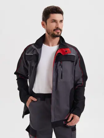 Костюм КОСТА с БР (серый/чёрный/красный)