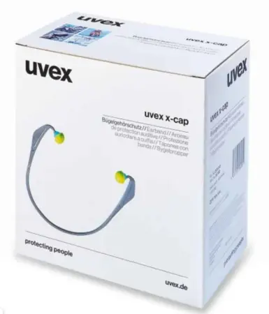 Беруши UVEX ИКС-КАП на скобе (лайм/синий)