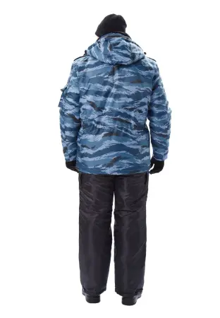 Куртка ОХРАНА зимняя (кмф серый вихрь)