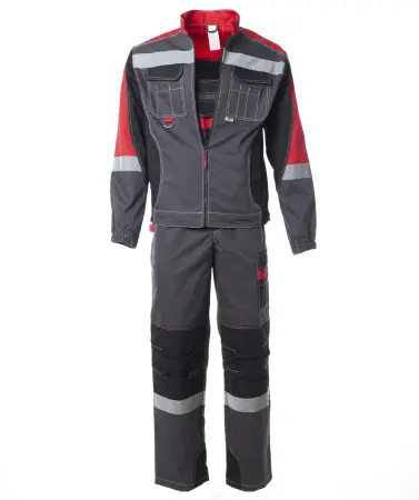 Костюм ФОРМУЛА с СОП с ПК (т.серый/красный/черный)