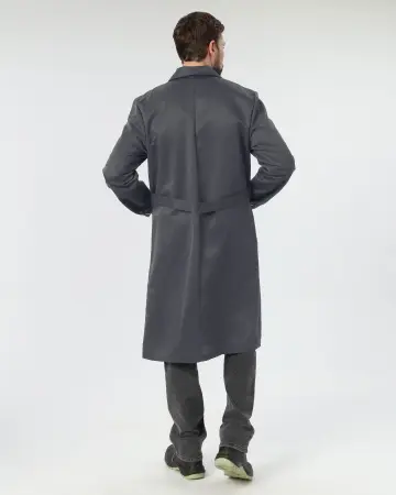 Халат ЛИГОР (т.серый/красный)