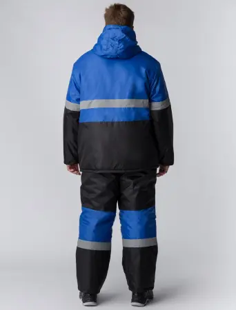 Костюм ПРОФИ зимний с ПК (васильковый/черный) Костюм ПРОФИ зимний с ПК (васильковый/черный)