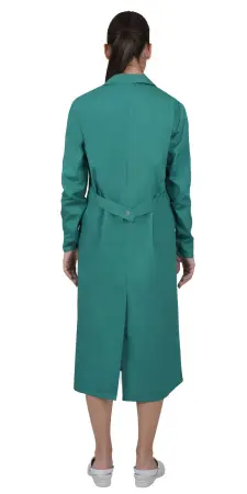 Халат женский с рельефами (зеленый) женские медицинские