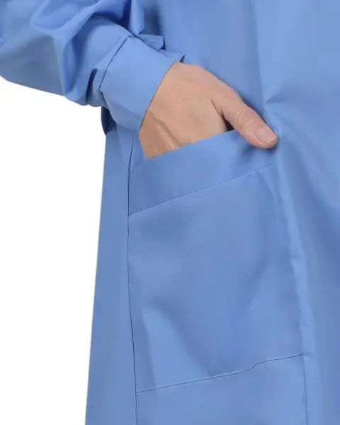 Халат женский с рельефами (голубой)