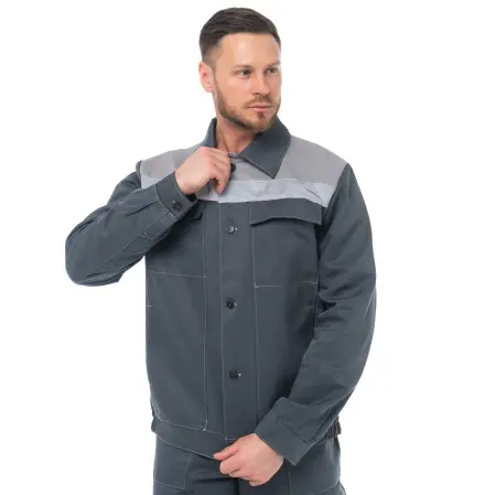 Костюм ОПТИМАЛ СОП с ПК (т.серый/серый)