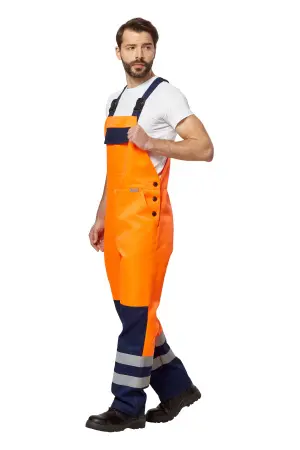 Костюм сигнальный с ПК (оранжевый/т.синий)