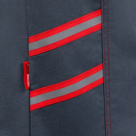 Куртка РЕЙН (т.серый/черный/красный)