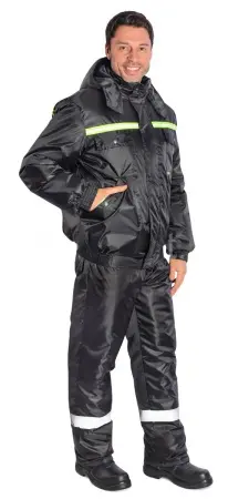 Костюм ВИРАЖ зимний с ПК (черный)