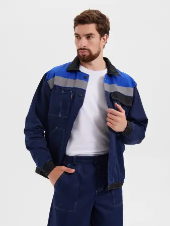 Костюм КОРПУС с БР (синий/черный/василек)