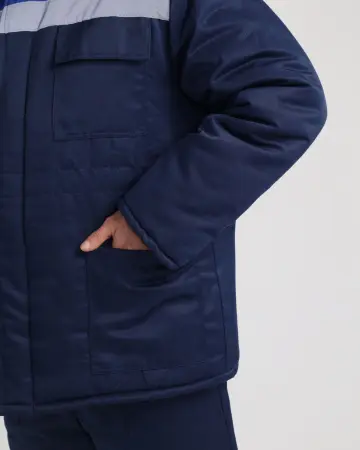 Костюм Т-2 зимний с ПК (т.синий/васильковый)