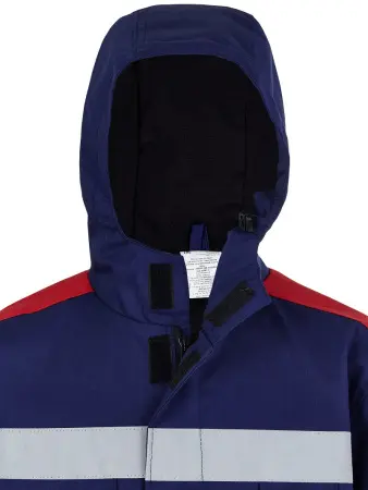 Плащ ЭНЕРГИЯ АРАМИД АПВУ-3 молнии с СОП 30,9 кал.см.кв (синий/красный)