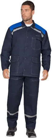 Костюм МОНТАЖ с БР (т.синий/василек)