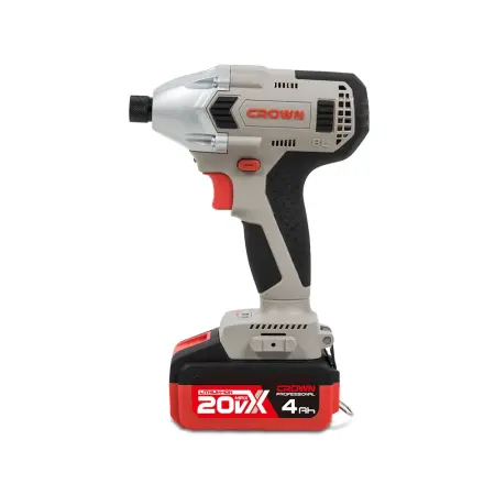 Аккумуляторный ударный винтоверт CROWN CT22021HX-4 TB 20В B3+ 2х4.0Ач 320 Нм