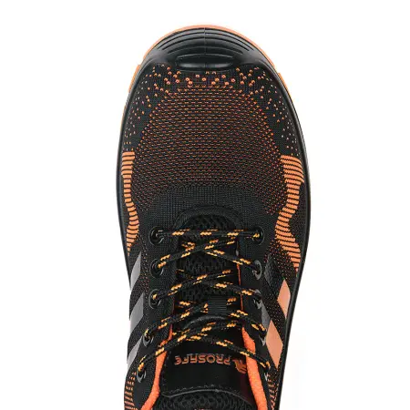 Полуботинки ЛИДЕР ИМПОРТ 8731/1 ПУ-ПУ с КП (черный/оранжевый)