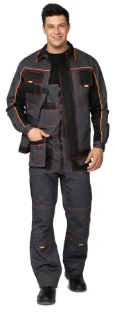 Костюм БРЕНД 2 2020 с ПК (т.серый/чёрный) Костюм БРЕНД 2 2020 с ПК (т.серый/чёрный)