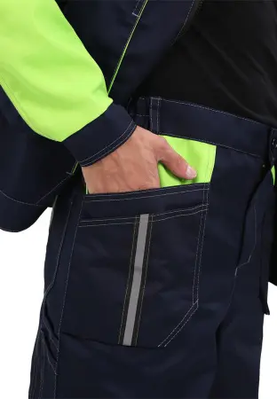 Костюм ОПТИМАЛЬНЫЙ с БР (т.синий/лимонный)