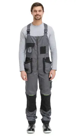 Полукомбинезон RONTA PL205 (т.серый/черный/лаймовый)