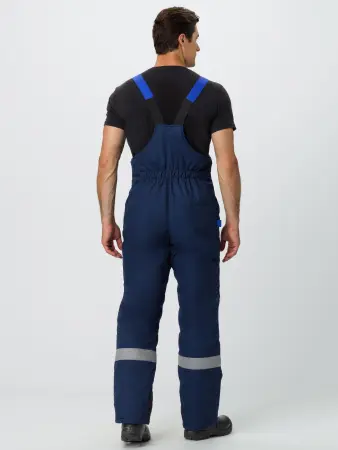 Костюм ВЕКТРОН-2 СОП зимний с ПК (т.синий/черный/васильковый)