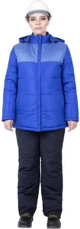 Куртка ЗИМУШКА НЕО женская зимняя (васильковый)