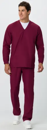 Костюм ХАССП-БАЗА с БР (бордовый) мужские медицинские